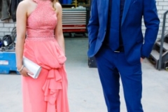 Foto: Bram Saeys; Kenny en Joyce van Eerd hebben gala op het Sondervick en worden begeleid door quads en corssmotoren.